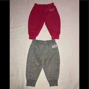 Baby Gap Factory Pink and Gray Sweatpants 12-18M